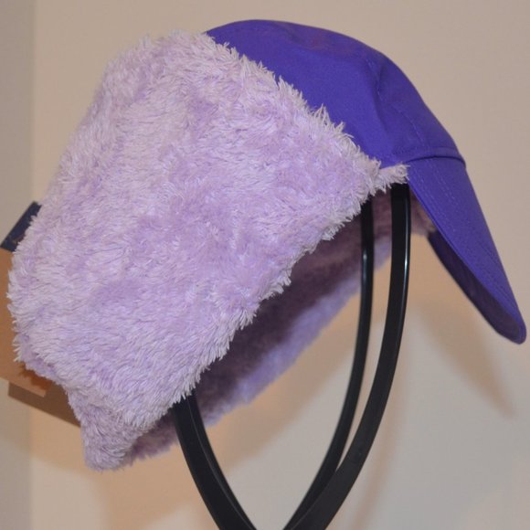 Homemade Musher Hat Purple Waterproof Nylon Upper Shell Fleece Inner Shell OS - Picture 6 of 10